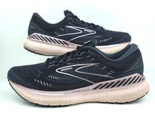 Brooks Womens 10 B Glycerin GTS 19 Black Ombre Metallic Running Athletic Shoes