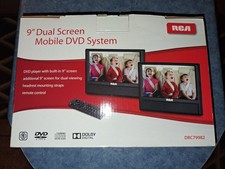 RCA Mobile DVD System with Dual Screens DRC79981 9" screens brand new Open Box