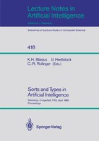 Sorts And Types In Artificial Intelligence Karl H. BläSius (U. A.) Taschenbuch