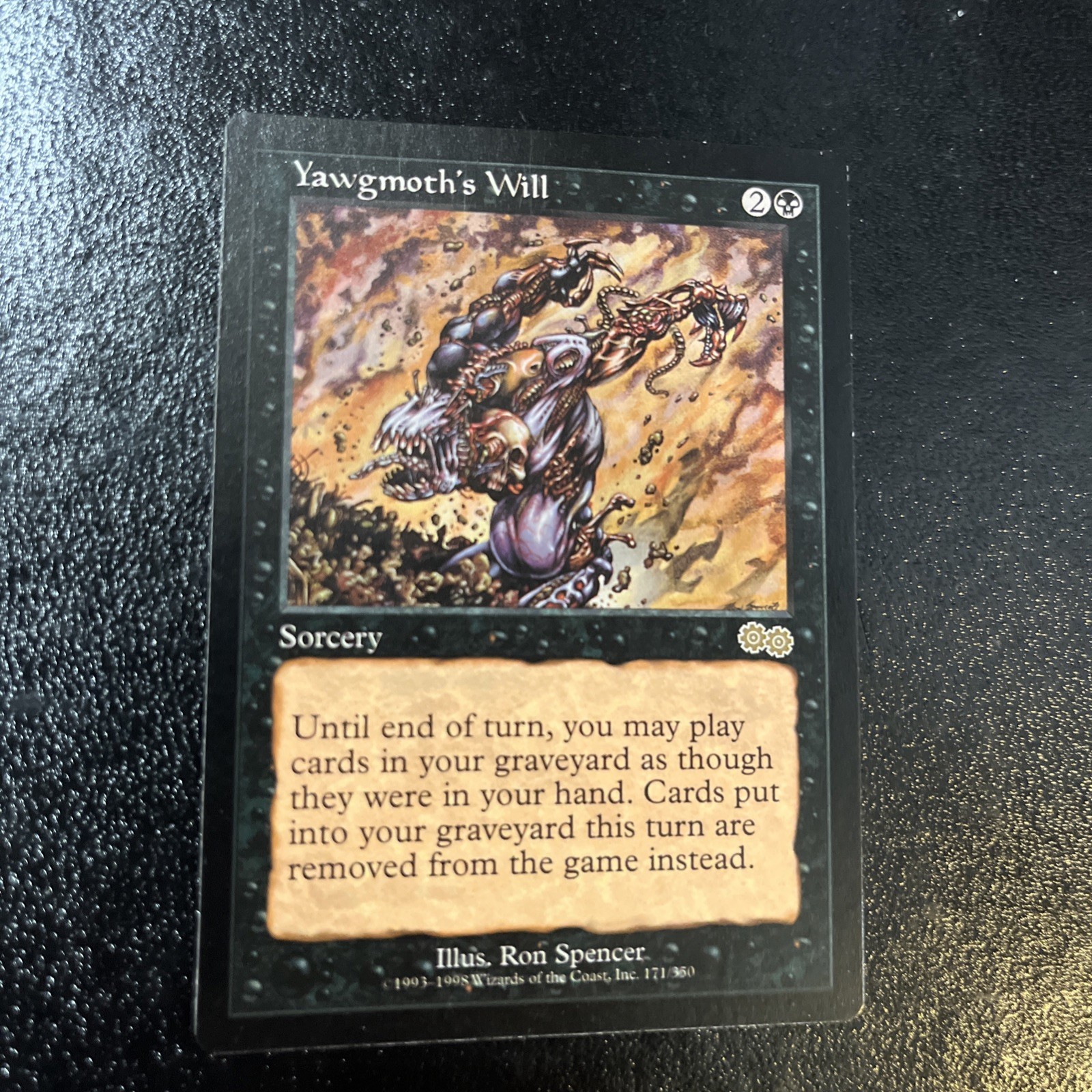 Yawgmoth's Will Urza's Saga Mtg Light Play Lp