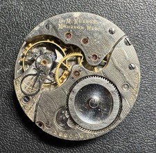 1907 ILLINOIS 16S 17J GRADE 174 PW LS POCKET WATCH MOVEMENT gold hands runs