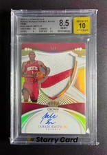 2022-23 Panini Crowm Royale Jabari Smith Jr. 2/3 BGS 8.5 RC Patch Auto RPA OC20