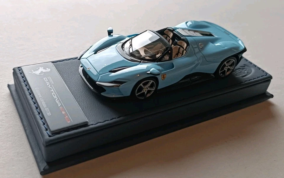 BBR CALSITO CDL613A FERRARI DAYTONA SP3 AZZURRO LAPLATA RARE LIMITED 1/43 - Immagine 2 di 4