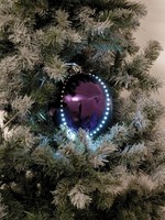 INNA-Glas KüNstlicher Weihnachtsbaum Kugel Luvelia, GläNzend Lila, 5 StüCk, Ø8Cm