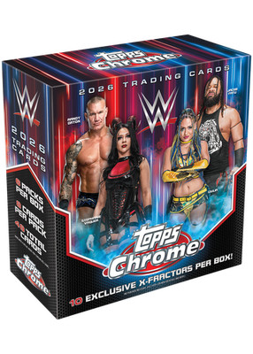 2026 TOPPS CHROME WWE Wrestling MEGA BOX (48 Cards) Brand New SHIPS ASAP QTY