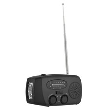 Solar Crank Radio Emergency Radio Hand Crank AM / FM 2000mAh Rechargeable VHTF