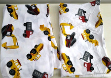 Boy Zone Construction Themed Sheet Set 4 Pieces Flat Fitted and Pillowcases