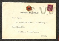 PORTUGAL 622 STAMP CALATTENBURG RED CROSS LISBOA TO ESTORIL COVER 1949
