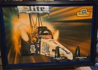 Vintage Miller Lite Beer Top Fuel Dragster Lighted Sign. 32 x 22
