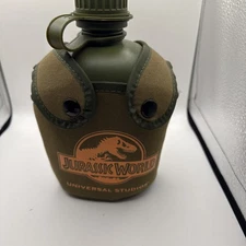 JURASSIC PARK Vintage Logo Canteen UNIVERSAL STUDIOS HOLLYWOOD LOST WORLD