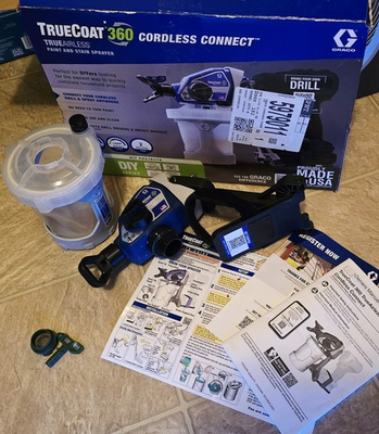 #ad Graco TrueCoat 360 Cordless Connect TrueAirless Paint Sprayer $114.00