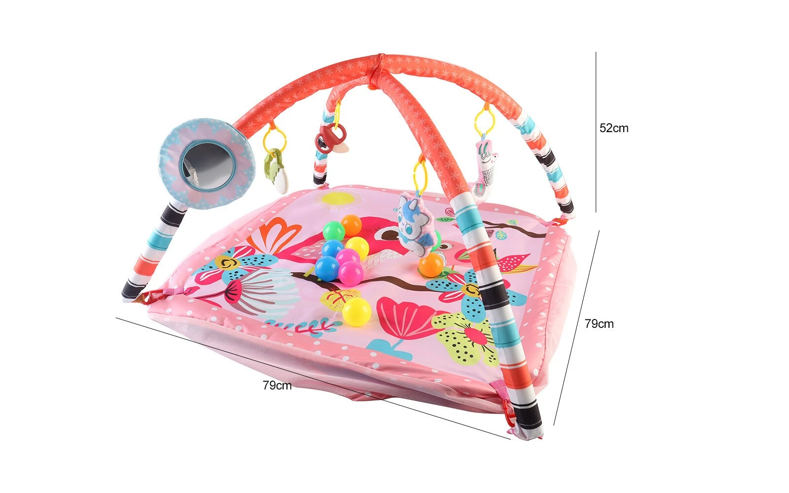 4-in-1 Baby Play Gym Foldable Activity Mat Ocean Balls Tummy Time Kick Fitness
Opens in a new window