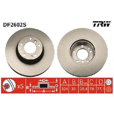 2x Bremsscheibe vorne für BMW 5-er E39 7-er E32 E38 8-er E31 id39860