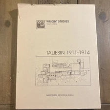 Wright Studies Volume One Taliesin 1911-1914 FRANK LLOYD WRIGHT