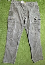 Carhartt Double Knee Pants Mens 38x34 B342MOS Cargo Ripstop Olive Green Workwear