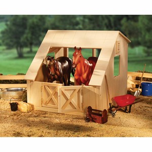 New Breyer Traditional Wood 2 Stall Barn Ebay