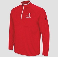 Alabama Crimson Tide Men's Colosseum Rival Quarter-Zip Pullover - New With Tags 