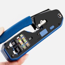 RJ45 Network Crimper Crimping Tool Cable Cutter Stripper Fit Cat5e Cat6 RJ11 /12
