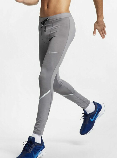 Nike Power Tech Mens Running Tights Pants Gray Reflective Size XL Aj8000 056 for sale online | eBay