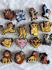 Set Of 16 Cute Lion King Croc Charm Jibbitz - Simba, Nala, Timon, Pumbaa, Rafiki