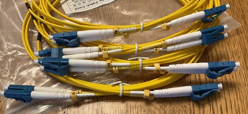 4 LC/UPC to LC/UPC Fiber Optic Patch Cable Single Mode Duplex 2.0mm LSZH 2M - Picture 3 of 3