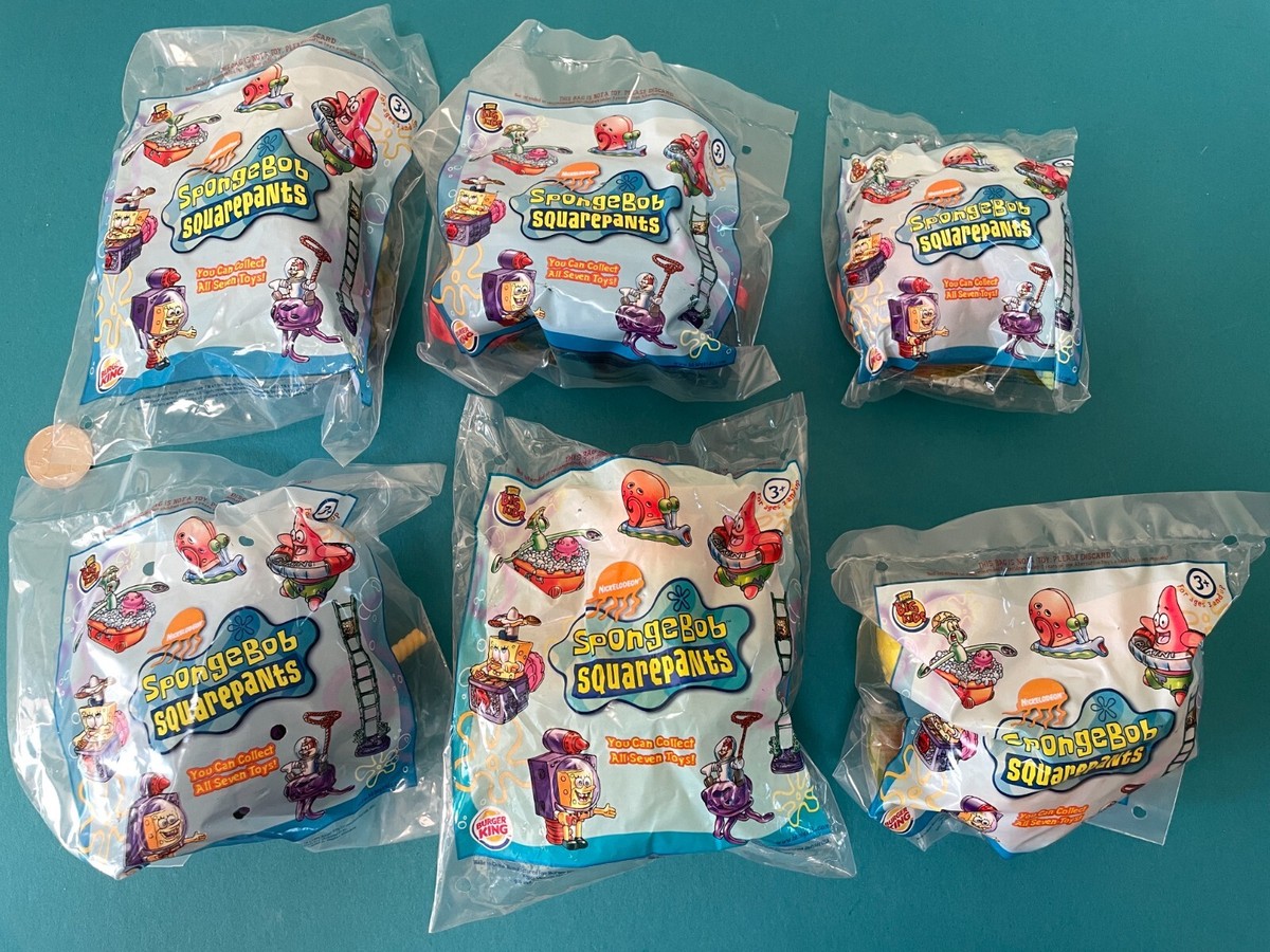 SpongeBob SquarePants 2001 to 2004 Burger King Kids Meal Toys NEW