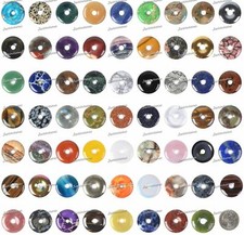 Wholesale 30mm Semi-Precious Gemstone Donut Pendant Beads for Jewelry Making