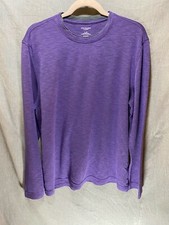 Van Heusen Traveler Sweater Adult Large Purple Classic Fit Sweatshirt Mens.