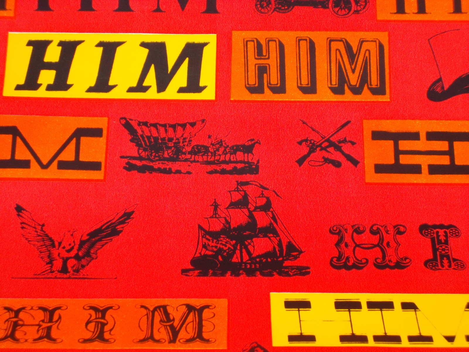 Gift Wrap Dad Pop Him Retro 1960 2 Yards Mens