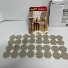 Scotch 3M Felt Pads Round, 1.5 in DIA, 32 pads for hardwood floors