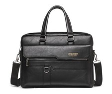 Men's Briefcases Leather Laptop Bag Portable Business Handbag