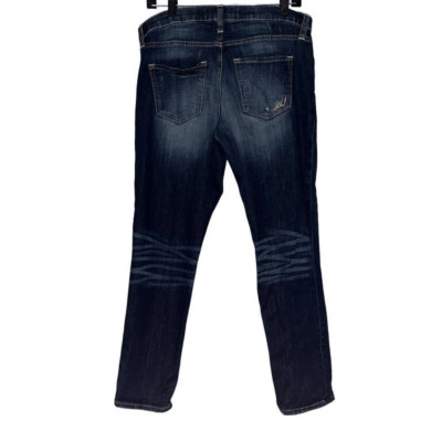 Express distressed girlfriend blue jeans 8 NWT
