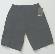 NWT Hurley Big Kids Boys Commander Cargo Shorts Size 25 27 28