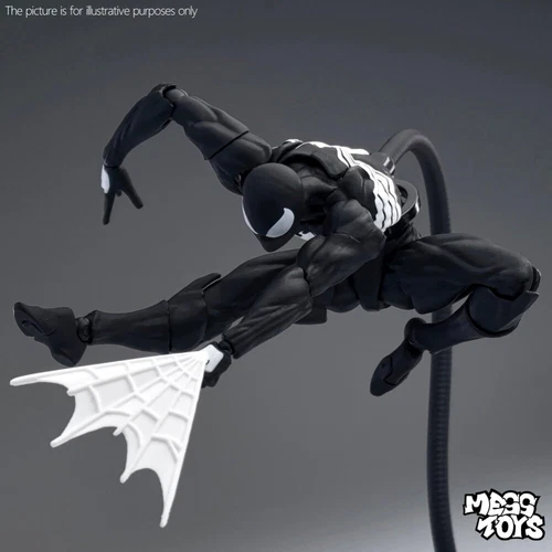 MESS TOYS Black Suit Neighbor Spider-Man Symbiote 1/12 Action Figure US STOCK image 15