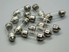 10 x 10W 12V SV8.5 28mm Soft Lamp Bulbs Bulb License Plate Lamps