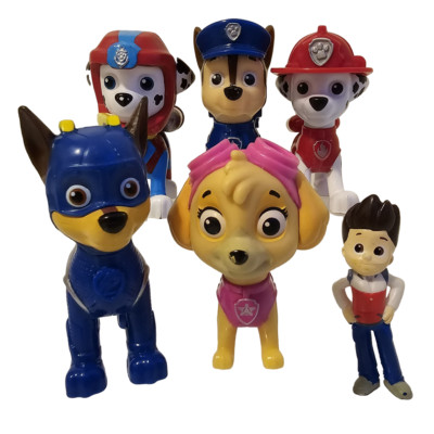 Spin Master Paw Patrol Lot of 6 Mini Figures Skye Marshall Chase Ryder 2''
