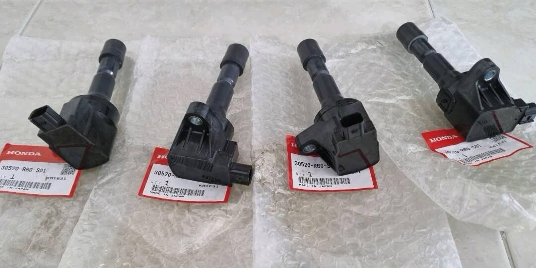 HONDA 純正 イグニッションコイル 30520-RB0-S01 4X OEM 30520-RB0-S01 Honda Genuine Ignition Coil New for Civic