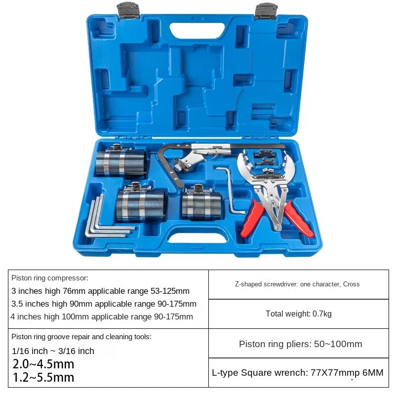 Auto Engine Ring Expander Compressor Tool Set for Piston Cleaning-image