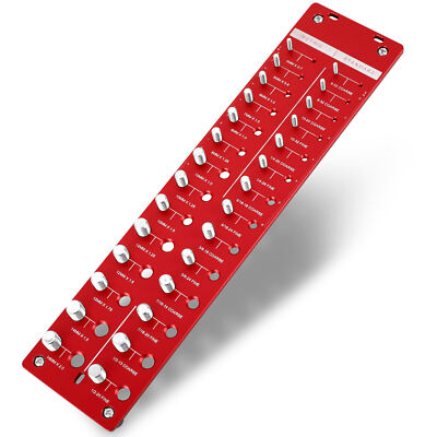 Aluminum Nut and Bolt Thread Checker 28 Thread Gauge Inch and Metric Identifier