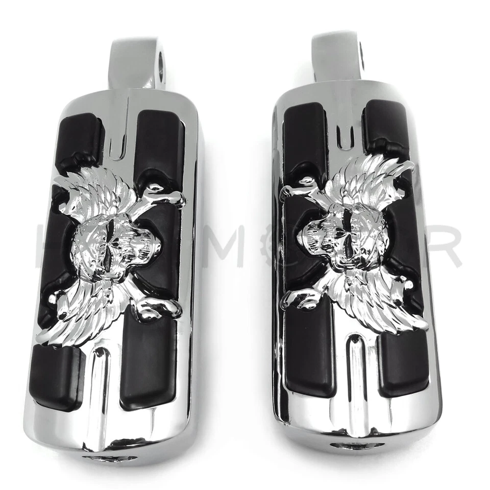 Pirata Skull estriba para Suzuki Boulevard Intruder S83 VS1400 Marauder 800 VZ800 Foto 2 de 4