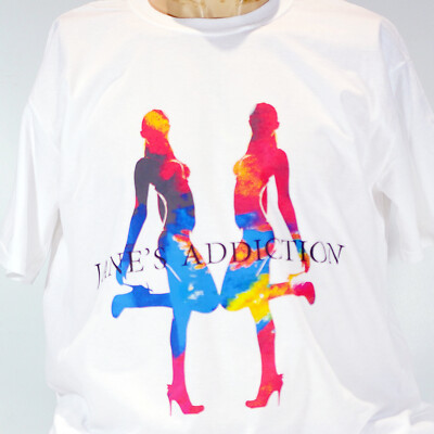 Jane's Addiction Indie Punk Rock Kurzarm Weiß Unisex T-Shirt S-3XL