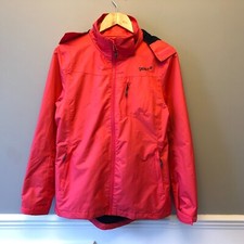Womens Gelert Coat Jacket Zip Up Pink Uk 10 Eu38 Hooded Hood Anorak Shower Proof