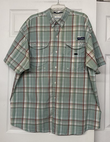 Columbia PFG Vent Back Shirt Super Bonehead Omni Shade Performance Fishing Sz XL