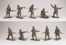 ARMIES IN PLASTIC 5407 WORLD WAR I SCOTTISH HIGHLANDERS IN KILTS GLENGARRIES