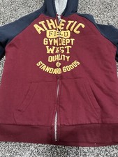 Lee Youth Boys Sherpa Lined Hoodie Jacket, Size S Medium Tawny Port.