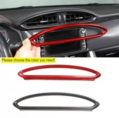 real carbon fiber Middle Air Vent Outlet Trim For Toy@ta 86 Subaru BRZ Scio FR-S