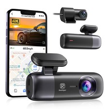 REDTIGER F9 Dash Cam 4K Front and Rear 1080P, Night Vision, Parking Mode