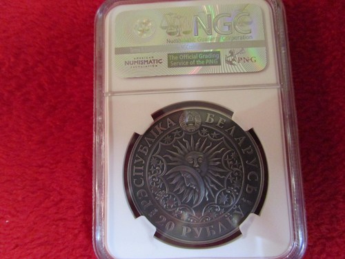 Belarus Zodiac Signs Aries Silver Coin NGC PF67 Antique Matte Finish Pop 1 - Picture 11 of 11
