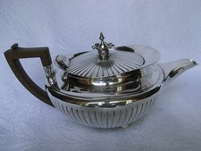 KAFFEEKANNE - TEEKANNE SILBER 925 ER LONDON UM 1800 WILLIAM BENNETT