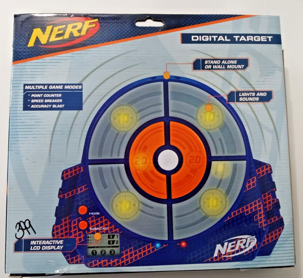 Nerf Elite Digital Target Strike Score Fire Up Prefect Aim Toy